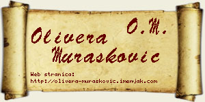 Olivera Murašković vizit kartica